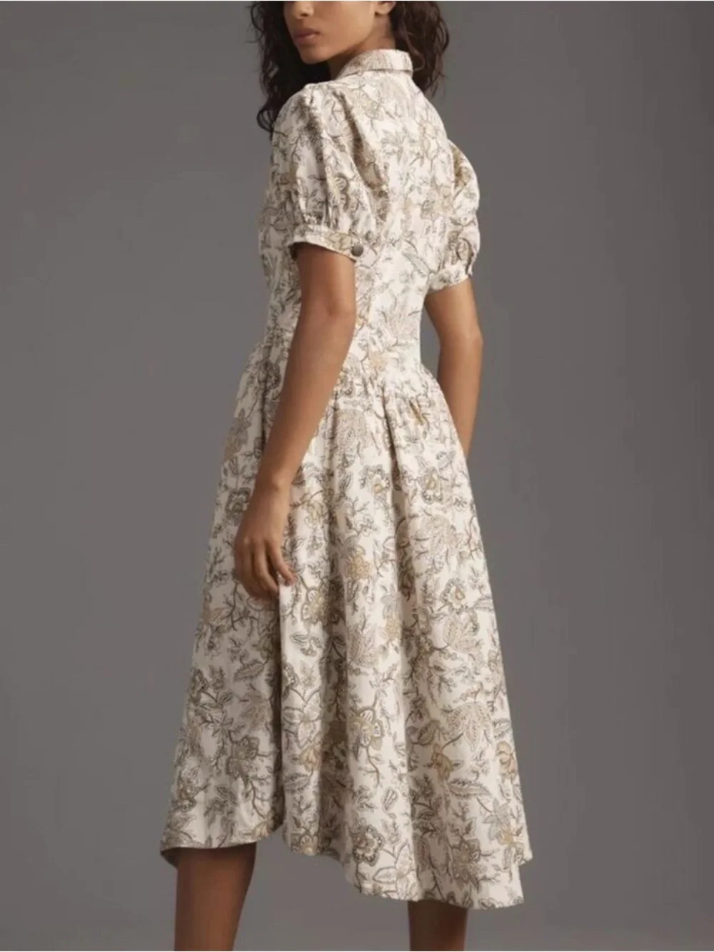 Pilcro (Anthropologie) Floral Midi Dress - Picture 2 of 8